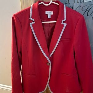 NWOT Ann Taylor LOFT red blazer 14